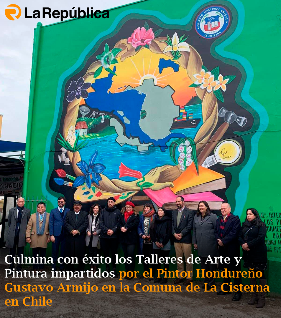 Culmina con éxito los Talleres de Arte y Pintura impartidos por el Pintor Hondureño Gustavo Armijo en la Comuna de La Cisterna en Chile - Cover Image